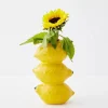 Clearance Stacked Lemon Ceramic Vase Vases