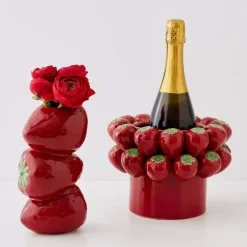 Outlet Strawberry Bouquet Ceramic Vase Vases