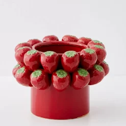 Outlet Strawberry Bouquet Ceramic Vase Vases