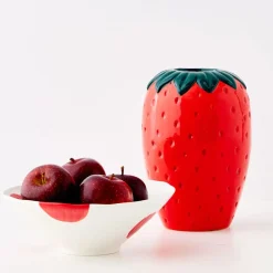 Discount Strawberry Glazed Ceramic Vase Vases