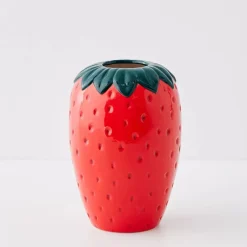 Discount Strawberry Glazed Ceramic Vase Vases