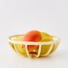 Weave Resin Fruit Bowl Beige Kitchen Accessories