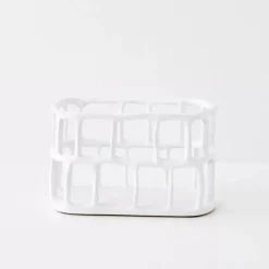 Sale Weave Resin Fruit Bowl White Kitchen Accessories