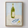 Hot White Wine Framed Canvas Oil Painting Wall Art