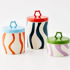 Outlet Whorl Kitchen Ceramic Canister Small Kitchen Accessories